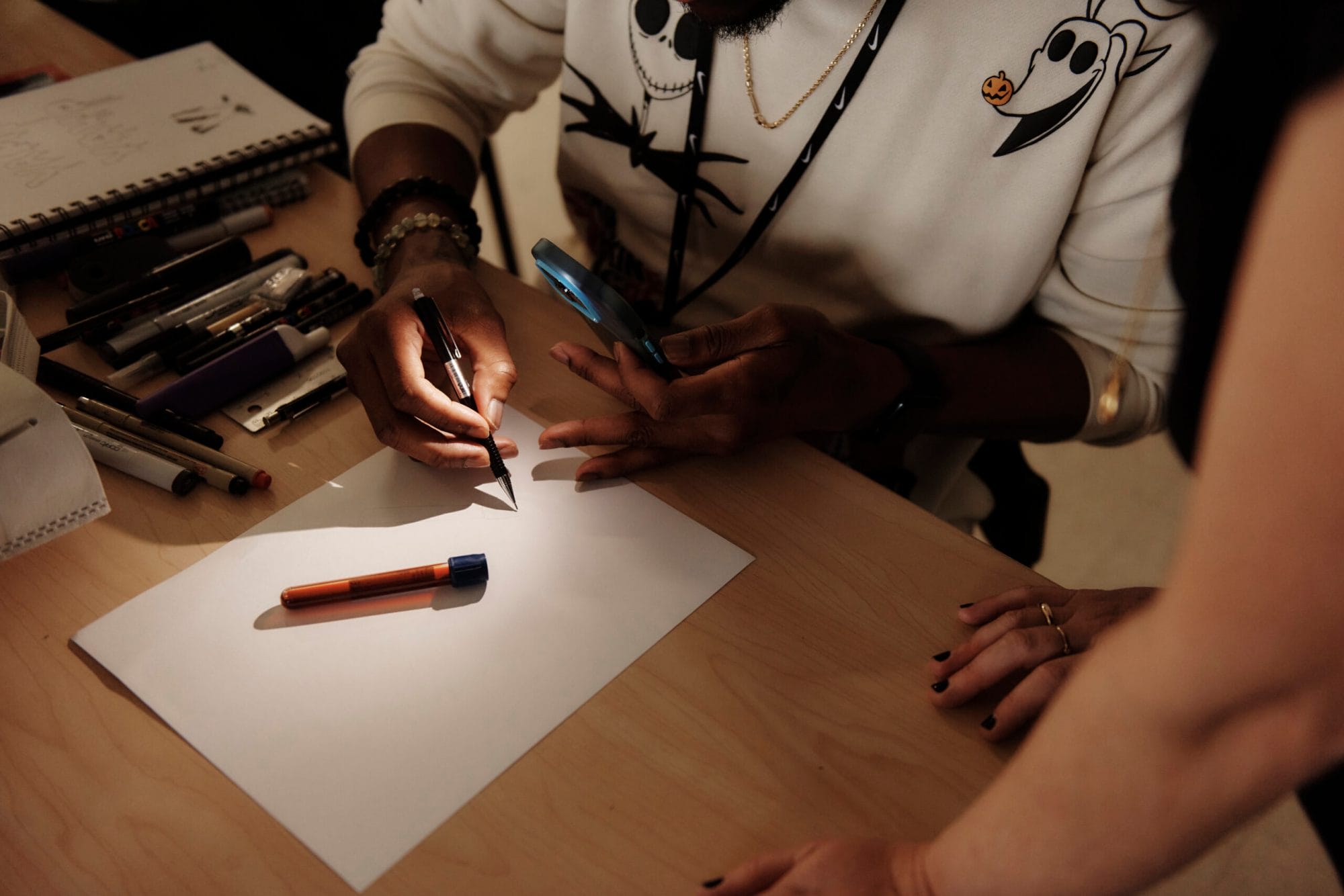 Making Meaning (Communication Design) in the Tower building with Ryan Diaz & Katherine Hughes.