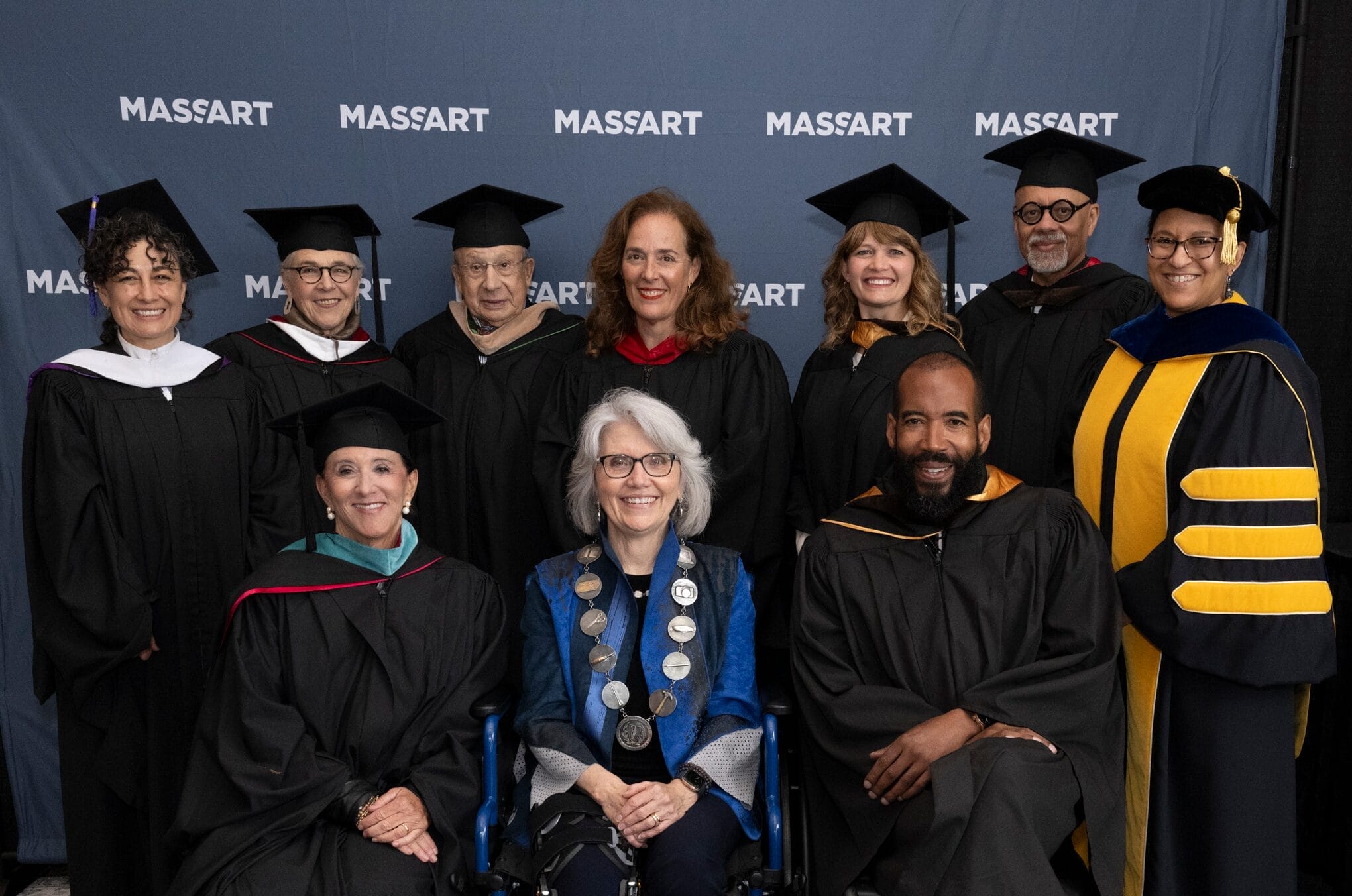The trustees with the president