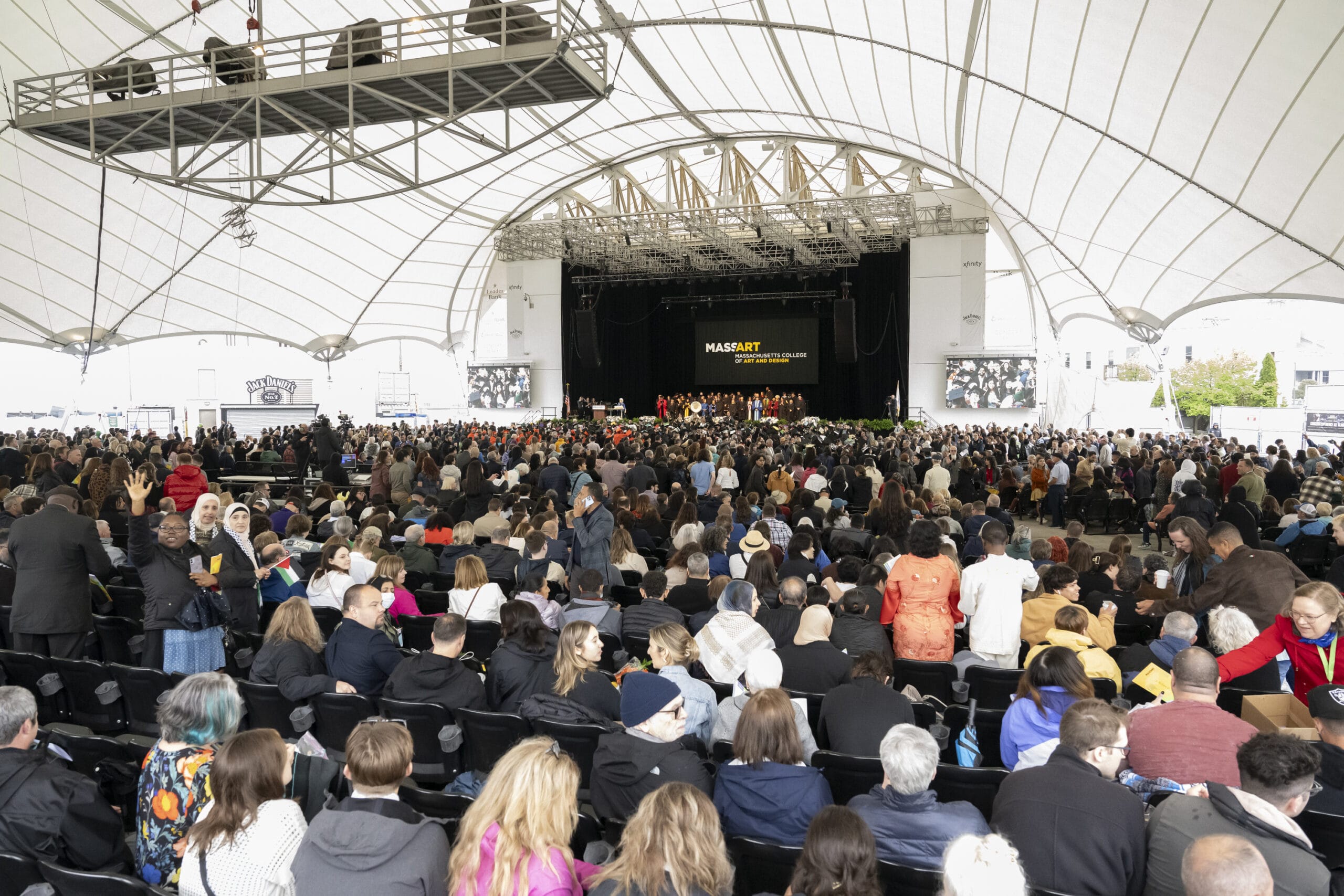 MassArt's 2024 Commencement at the The LeaderBank Pavilion.