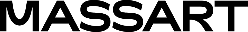 The word MASSART is displayed in bold, black, uppercase letters on a white background, representing the distinguished presence of the MassArt Board of Trustees.